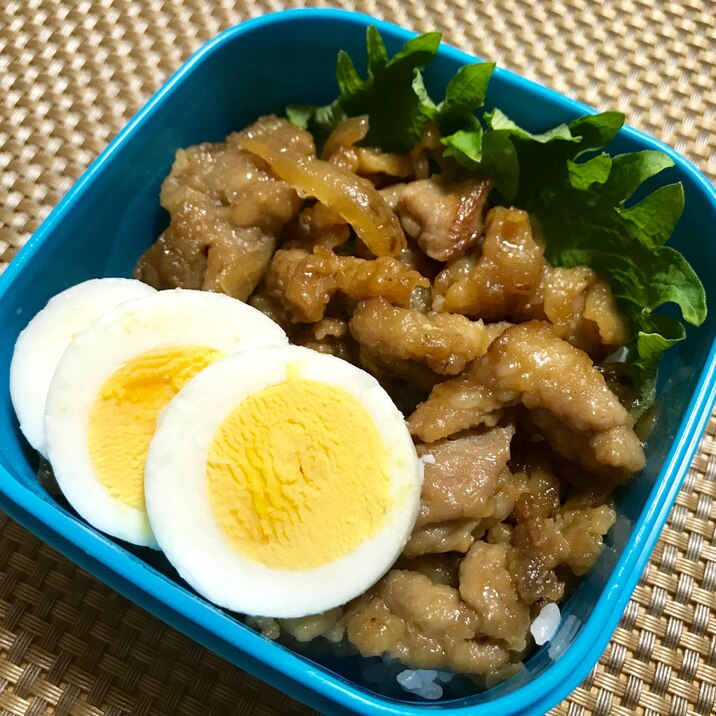 豚肉の甘辛丼